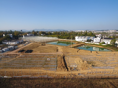 屯溪区:抢抓晴好天气加快建设 科技蔬菜大棚轮廓初现_中安在线